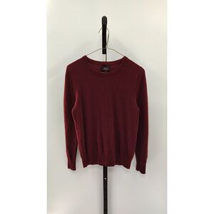 Quince Men Mongolian Cashmere Crewneck Sweater Rich Burgundy Top XS